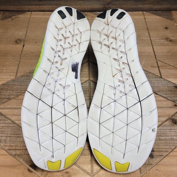 Nike Free RN Flyknit Womens 7 Volt Running Shoes Sneakers Olympic Medal Stand - Picture 8 of 11